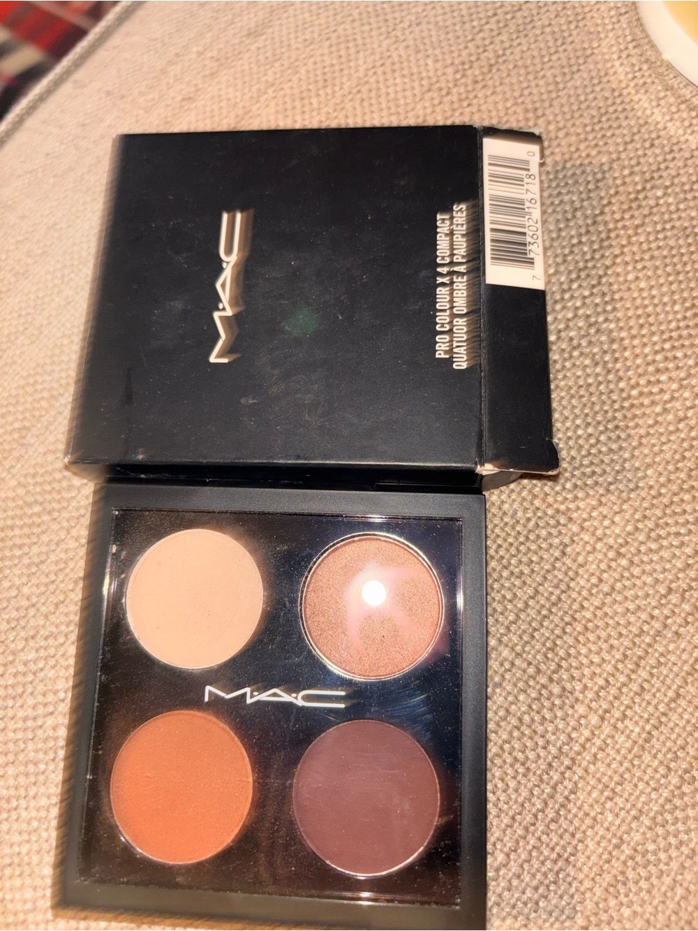 MAC Cosmetics Warm Neutral Eyeshadow Quad - Beige, Copper, Orange, Brown